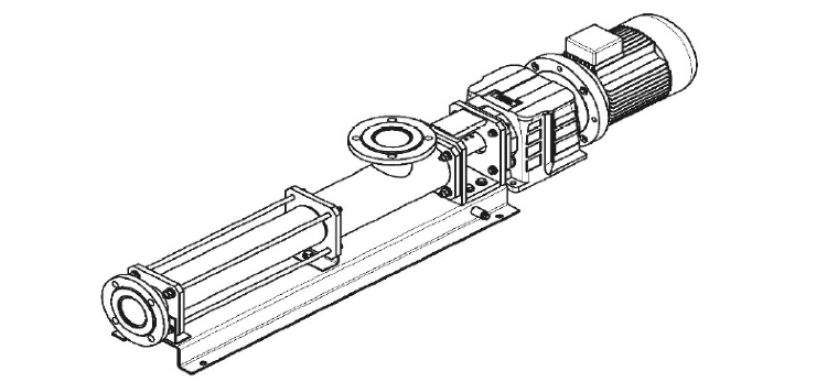 Насос винтовой SP-Н-45-02.SS.04 + шнековый питатель