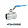 Кран шаровой Genebre, Латунь / Латунь / PTFE PN25 Тмакс=+180оС ручка-рычаг