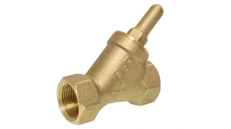 Обратный клапан G 1", PN16 brass/PTFE, Y-type