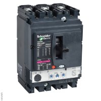 Выключатель автоматический 100А 70кА NSX100H MICROLOGIC5.2 3П3Т электронный расцепитель. (LV429793)