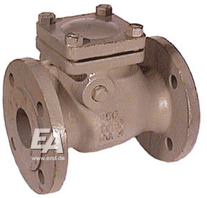 Обратный клапан DN125, PN16 GG-25/Ms-Ms